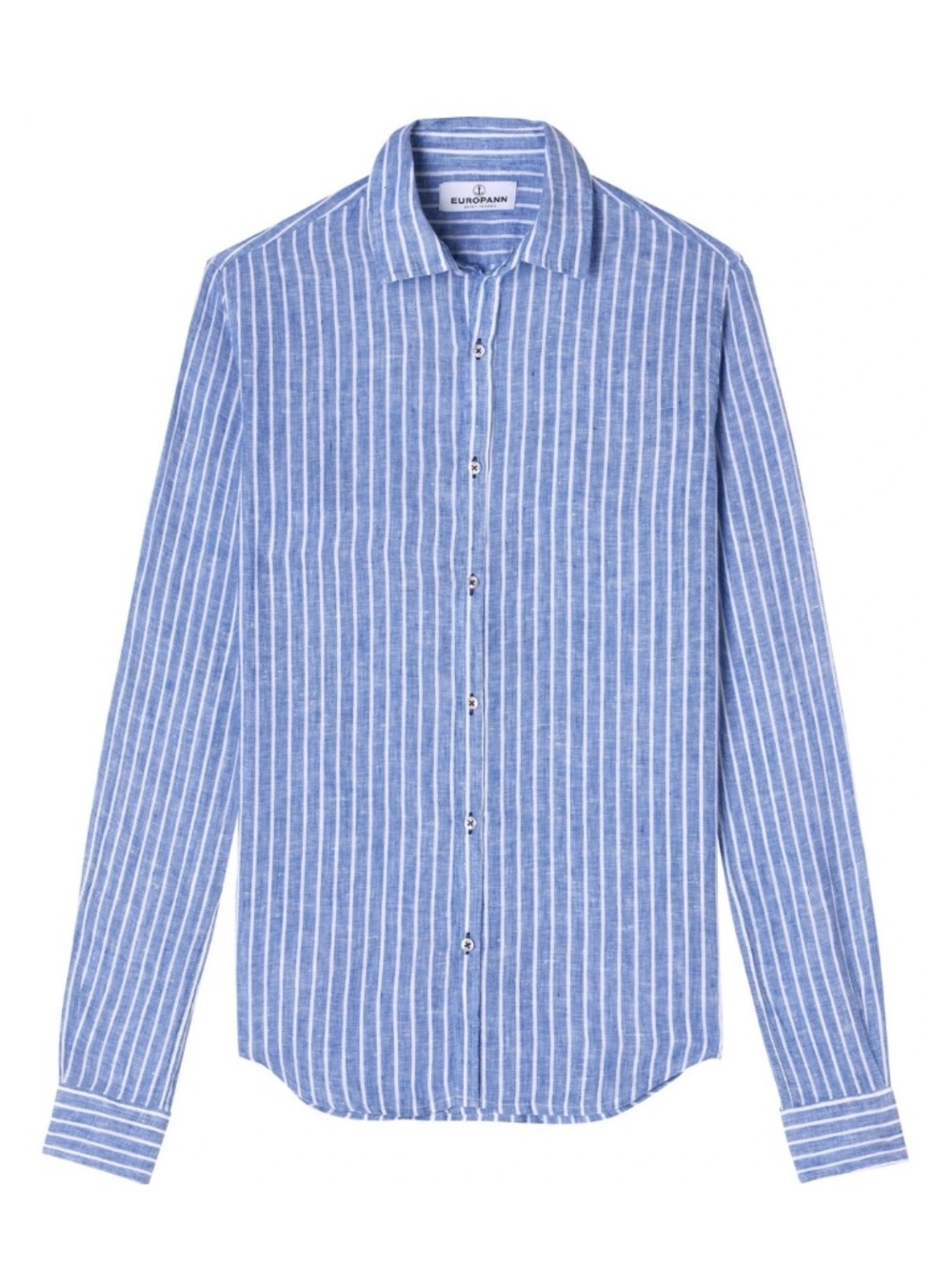 Europann Linen Shirt Tennis in Blue stripes (sz M)